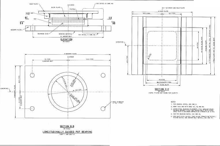 Bridge bearing model